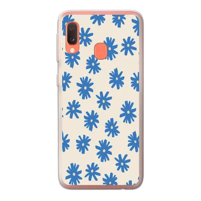 Produktbild von MuchoWow® Handyhülle Schutzhülle Hülle für Samsung Galaxy A20e Blume - Muster - Minimalismus Silikon Softcase Handy Hülle - Abdeckung