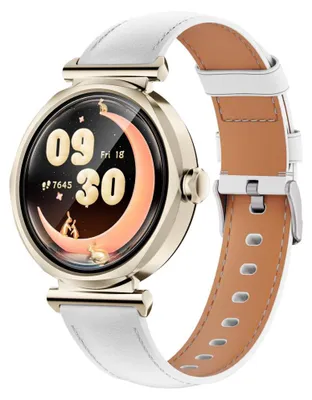 Produktbild von Nue GTR4 Damen 1,27 Zoll TFT-Display  Smartwatch IP68 Wasserdicht Sportarmband Herzfrequenz Blutsauerstoffmessung Weiß
