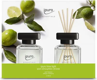 Produktbild von ipuro ESSENTIALS lime light, Duftflasche, Schilfaroma-Diffusor, 0,05 l