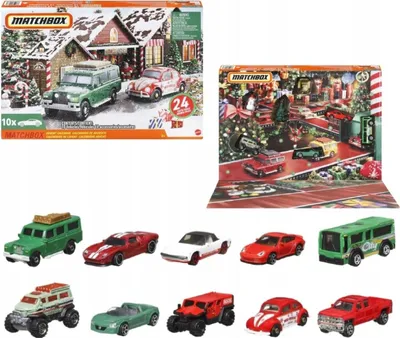 Obrázek produktu pro Matchbox Advent Calendar 2023, 3 rok/roky, Plast, Kov, Vícebarevný