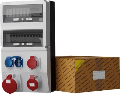 Produktbild von Stromverteiler eXT-S/FI 63A 32A 16A 2x230V Mennekes Doktorvolt® 0847