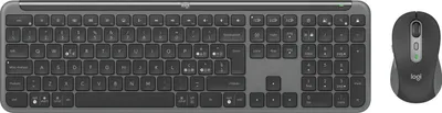 Obrázok produktu pre Logitech 920-012487, Bezdrôtový, RF Wireless + Bluetooth, Nožnicový spínač, QWERTY, Grafit, Obsahuje myš