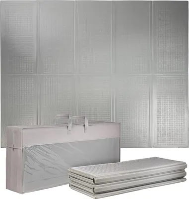 Produktbild von ONVAYA® Spielmatte für Babys & Kinder | 180 x 200 cm | Grau | Krabbelmatte faltbar | Bodenmatte für Kinderzimmer & Outdoor | Babymatte aus Schaumstoff | Spielteppich rutschfest | schadstofffrei