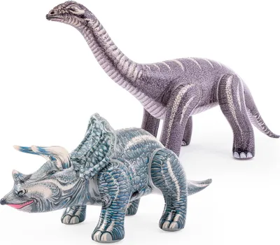 Produktbild von Intex Aufblasfigur Jurassic Dino Pals Triceratops oder Brontosaurus zufllige Auswahl 48594NP
