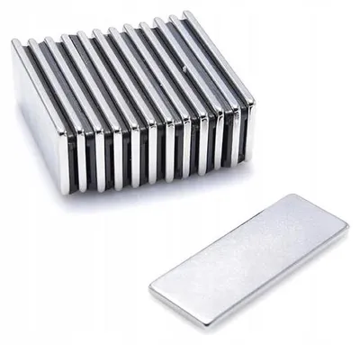 Produktbild von Top Magnesy - 25 Stück Neodym Magnete 40x15x2 mm N38 - extra starke Haftmagnete für Montage, Werkstatt & Industrie