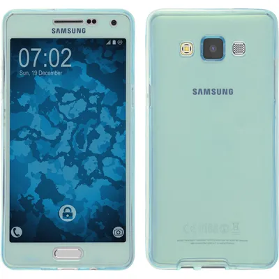 Produktbild von PhoneNatic Case kompatibel mit Samsung Galaxy A5 (A500) - hellblau Silikon Hülle 360° Fullbody Cover