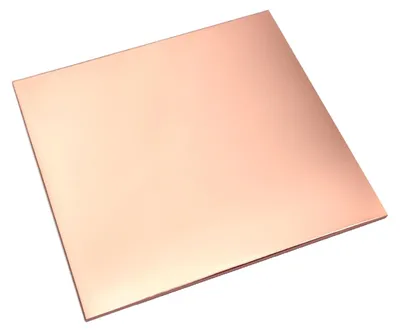 Kupferplatte 15x15 cm, 1 mm, 99,9 % rein, quadratisch