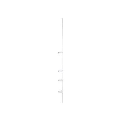Produktbild von Wenko Teleskop Badewanne Duscheckregal XXL  125 - 300 cm, mit 4 Ablageflächen  Weiß NEU