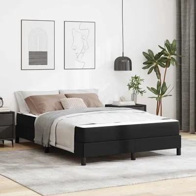 Immagine prodotto di Maison Exclusive - Letto con materasso Nero 140 x 200 cm Tessuto