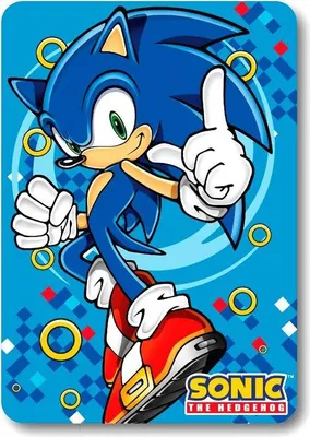 Zdjęcie produktu dla Koc polarowy Sonic Przytulny koc dla dzieci 140 x 100 cm