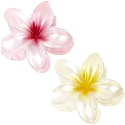 Produktbild von Große Haarclips mit Blumen Antislip 2er Pack Damen