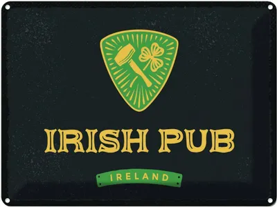 Produktbild von vianmo Blechschild 30x40 cm Ireland Irish pub Alkohol Essen Trinken Bar Club