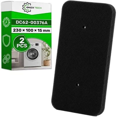 2er-Pack Trocknerfilter 230x100x15 mm für Samsung DC62-00376A