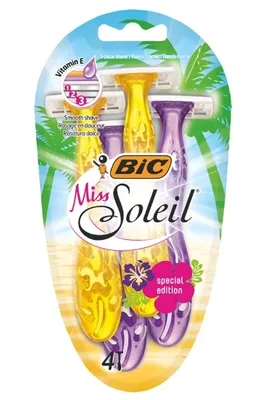 Zdjęcie produktu dla Bic, Miss Soleil, Jednorazowe maszynki do golenia, 4 sztuki (PRODUKT Z NIEMIEC)