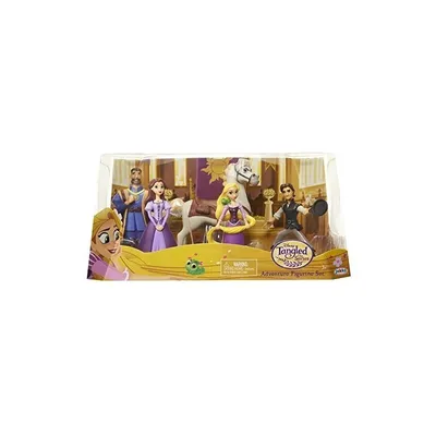 A set of Tangled adventure figurines in their packaging.