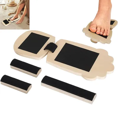 Produktbild von Balance-Board aus Naturholz, Fußkraft- und Stabilitätstrainer, deal für Pronation/Supination, Gleichgewicht, Fußdehnung, Heim- und Studio-Workout