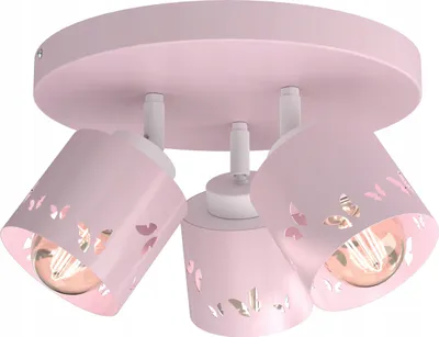 Immagine prodotto di Lampada Da Soffitto Per Bambine, Lampadario A Led E27, Rosa