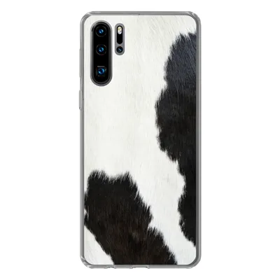 Produktbild von MuchoWow® Handyhülle Schutzhülle Hülle für Huawei P30 Pro Tiermuster - Kühe - Pelz Silikon Softcase Handy Hülle - Schutzdeckel