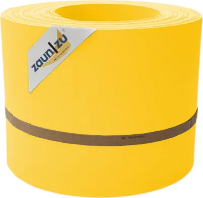 Produktbild von Sichtschutzstreifen zaun|zu PREMIUM 10x Einzelstreifen 2,55m für Doppelstabzaun Gelb,10x 2,55m