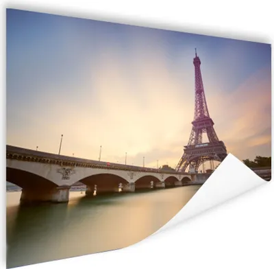 Produktbild von MuchoWow® Poster Paris - Eiffelturm - Brücke 180x120 cm - Fotoplakat