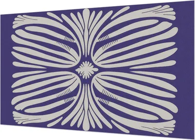 Produktbild von Fototapete - Wandbilder für Wohnzimmer - 416x254 - Dekorative Wandfolie - Modernes Design für Wanddekoration - Tapeten für Innenräume - Blumensymmetrie