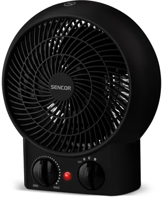 Obrázek produktu pro SENCOR SFH 7021BK Teplovzdušný ventilátor, 2 úrovně nastavení topného výkonu - 1200/2000W, plynule regulovatelný termostat, funkce studený vzduch, ochrana proti přehřátí