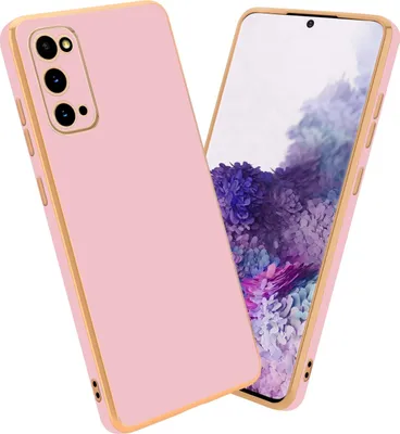 Produktbild von Cadorabo Schutzhülle für Samsung Galaxy S20 Hülle in Rosa Handyhülle TPU Silikon Kameraschutz Etui Case