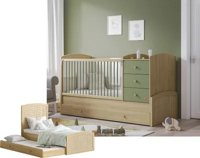 Produktbild von Cilek LOOF Babybett mitwachsend, 80x130-180 cm