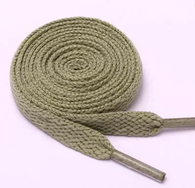 Image de Lacets blancs en polyester de 50 cm, largeur 8 mm, pour chaussures de sport et de loisirs