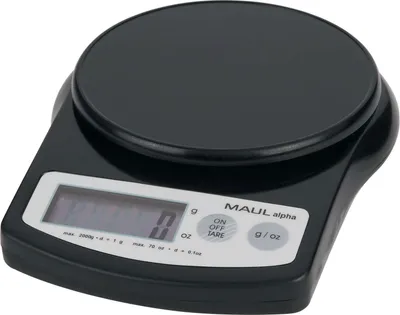 Produktbild von MAUL Briefwaage MAULalpha 2 kg Batterie schwarz