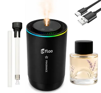 Produktbild von INfloo Kabelloser Auto Duftdiffusor USB-C Aroma Zerstäuber Projektor 3 Modi