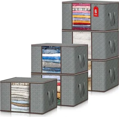 Produktbild von Famanu Aufbewahrungsbox für unter dem Bett - Faltbare Organizer für Kleidung