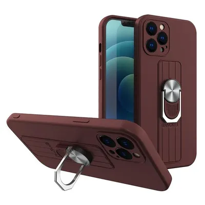 Obrázek produktu pro Pouzdro Ring Case pro iPhone 7/8/SE 2020/2022 - Hnědá KP11341