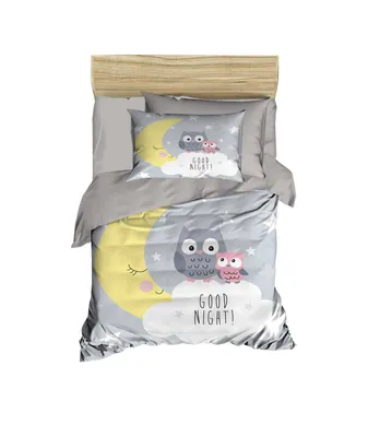 Produktbild von L'Essentiel Linge de Maison, PH128, Baby-Bettbezug-Set, Grau, 100 x 150 cm