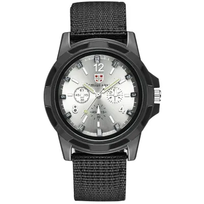 Produktbild von Iman Herrenuhr Schwarz/Silber – Sportlich & Stilvoll KP13014