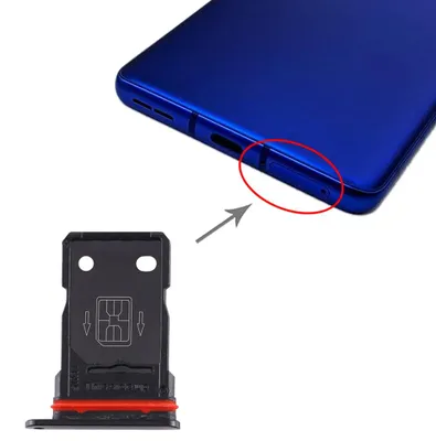 Image de Support pour carte SIM + support pour carte SIM pour OnePlus 8 Pro, noir, type « sled tray »