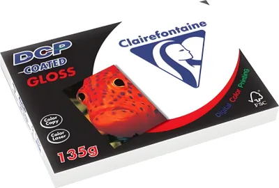 Zdjęcie produktu dla Clairefontaine 6861C, Druk laserowy, A4 (210x297 mm), Połysk, 250 ark., 200 g/m², Biały