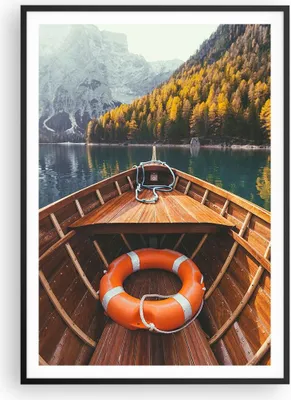 Produktbild von Gerahmtes Poster - Schwarzer Rahmen - £ódŸ Berge Kajak - 70x100 cm - Wand Bild - Wanddeko - Wandbilder - Kunstposter - Wandposter - Bilderrahmen - Bilder - Kunstdruck - P2BPA70x100-4981