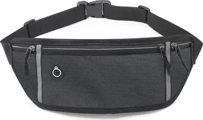 Produktbild von INF Laufgürtel mit Wasserfestigkeit - Sport-Bauchtasche für Männer & Frauen Schwarz