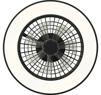 Produktbild von BRILLIANT Deckenleuchte 48,5cm mit Ventilator Mazzaro schwarz IP20 40 Watt dimmbar LED integriert