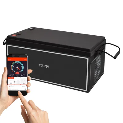 Produktbild von Syntrox Energy LiFePO4 Batterie 200Ah 12V mit Bluetooth und BMS