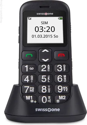 Produktbild von mobilný telefón swisstone BBM 320C s veľkým tlačidlom čierny