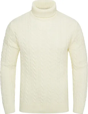 Produktbild von behype. Herren Strickpullover BSLANA Grobstrick Zopf-Muster Winterpullover Strickpullover