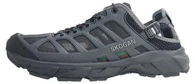 Immagine prodotto di Scarpe sportive Skogan Saletaan da uomo, scarpe da outdoor, scarpe da trekking, colore nero, ideali per l'escursionismo