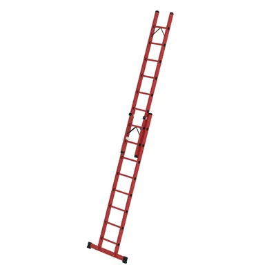 Produktbild von MUNK Vollkunststoff Seilzugleiter mit Traverse 2x8 Sprossen
