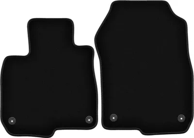 Image de Wielganizator Tapis avant de sol velours sur-mesure pour Honda CR-V V (2018-, SUV) noir, jeu 2 pièces, fixations