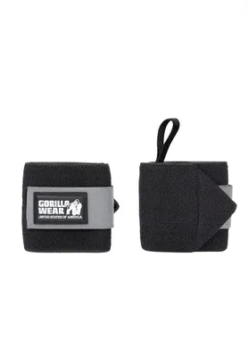 Produktbild von Gorilla Wear Basic Handgelenkbandagen - Schwarz/Grau