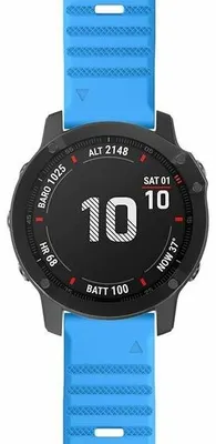 Produktbild von By Qubix Silikonarmband - Blau - passend für Garmin Forerunner 745 / 935 / 945 / 955 / 965