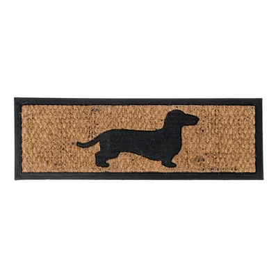 Produktbild von HOMESCAPES Fußmatte Hund, Gummi & Kokosfaser, 75cm x 25cm