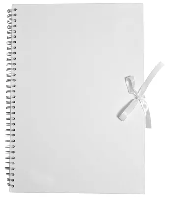 Image de Album de scrapbooking A3, blanc, 40 feuilles blanches, album à spirales, album photo